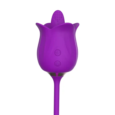 Retractable Egg Jumping Rose Tongue Licker Egg Jumping Vibrator for Women Sex Toys