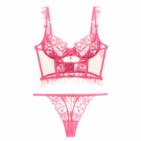 Ladies Sexy Langerie Bralette Lenceria PARA Mujer Push up Lengerie Erotic Underwire Bra & Brief Sets Lingerie for Women